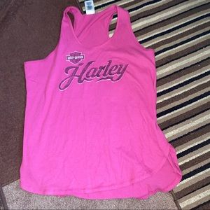 Harley Davidson Neon Pink Tank Top